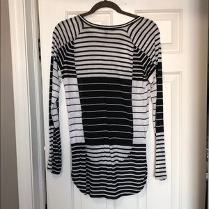BCBGMaxazria Black and White Blouse